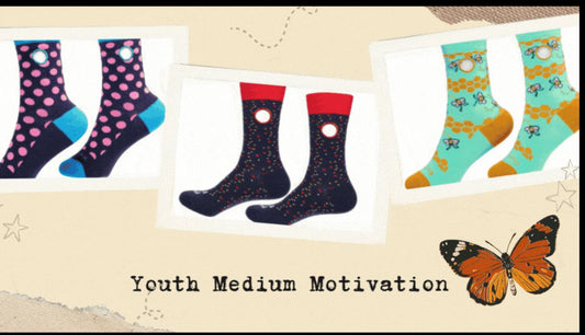 Youth Medium Motivation 3 pair pack - Beedlebug Socks